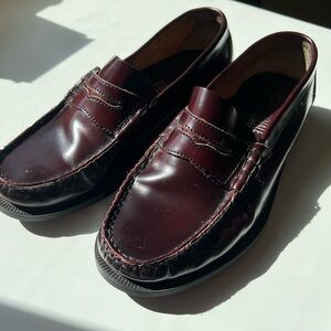 Cardinale Men’s Burgundy Penny Loafers True Leather.